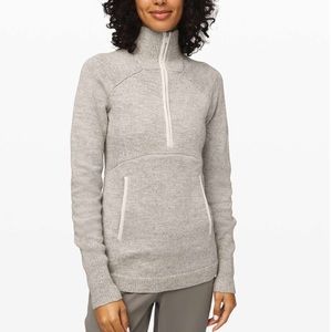 Lululemon Summit Stride Sweater Heathered Core Ultra Light Grey 2